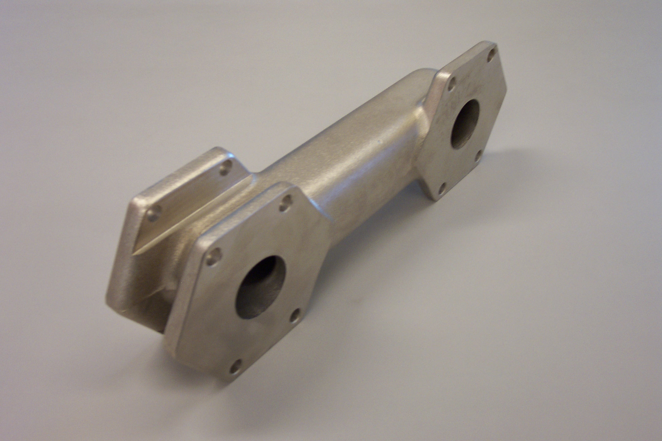 Finished machined component in Uldall’s welded-to-cast process example.